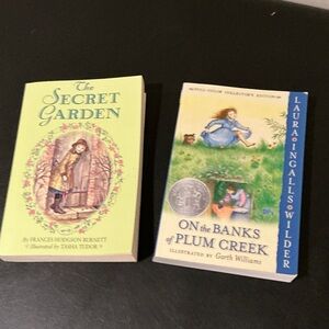 The Secret Garden and On the Banks of Plum Creek Books